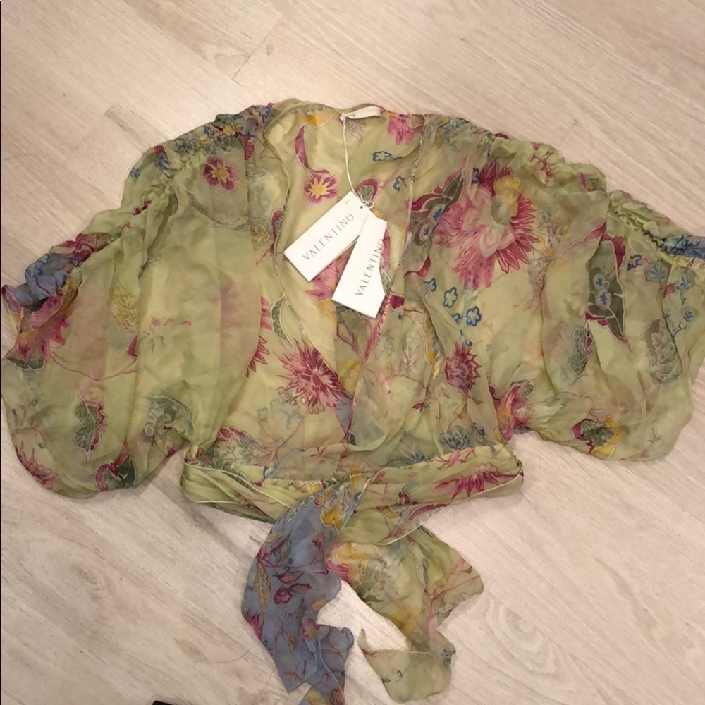 Valentino Printed Silk Top (NEW)